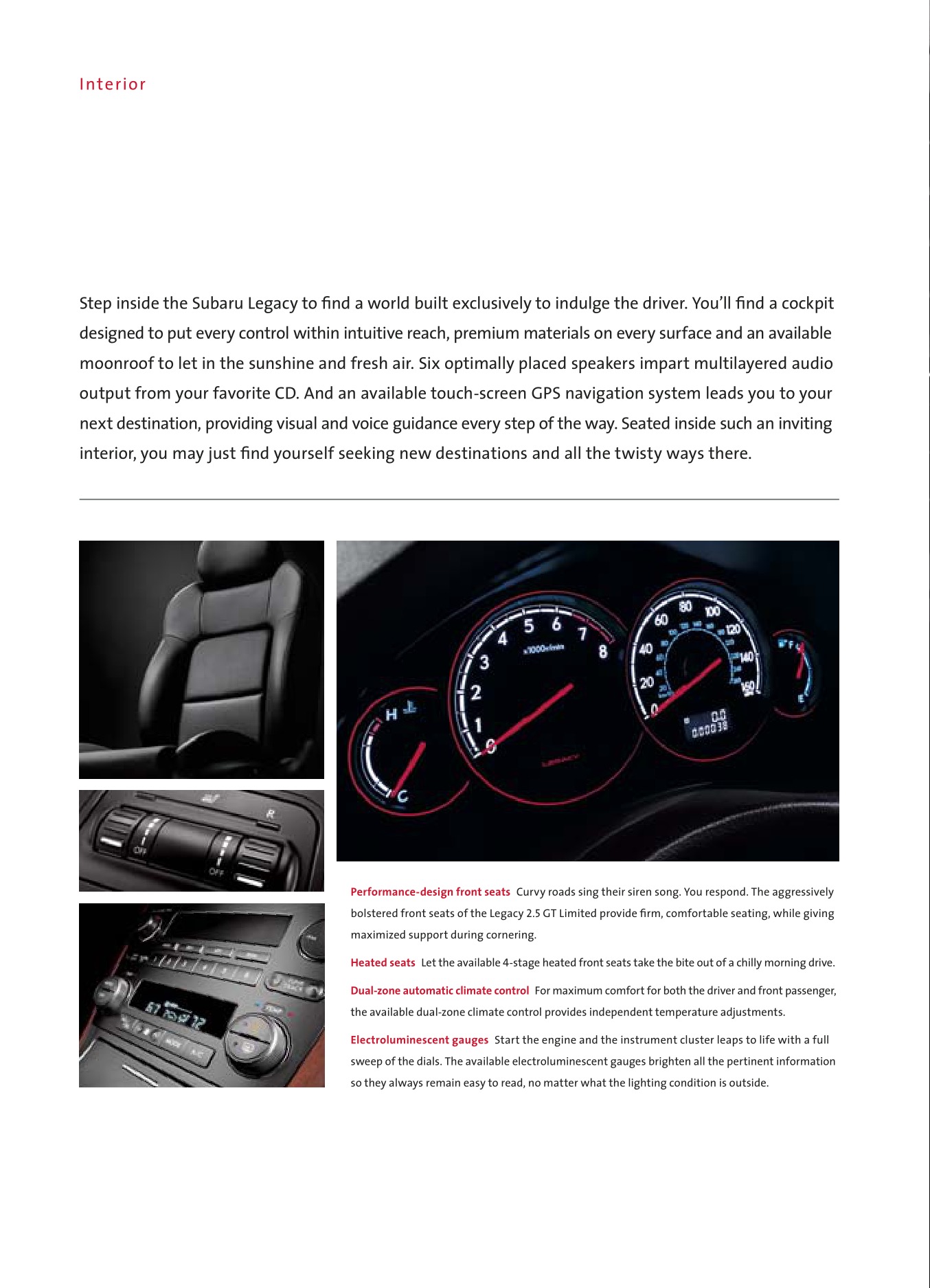 2006 Subaru Legacy Brochure Page 15